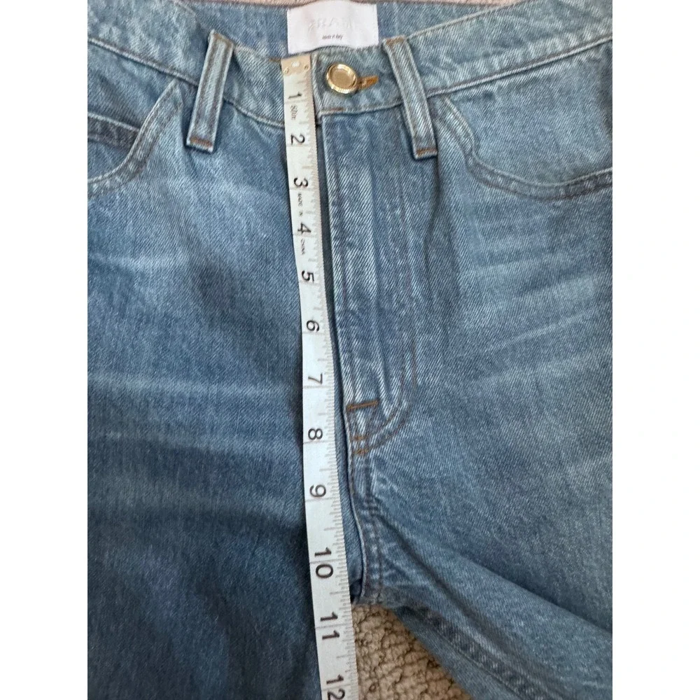 FRAME DENIM LE ITALIEN STRAIGHT JEANS - PURE BLUE‎ SIZE 24 - Picture 11 of 12